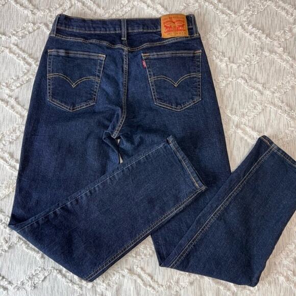 Levi's Men's 541 Athletic Taper Dark‎ Denim Blue Jeans Mens 34x34 - Picture 4 of 6
